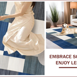 Ultra Soft Area Rug, Non Slip, Stain Resistant, Washable Area Rugs for Living Room, Bedroom, Modern Zen Sanctuary Floor Canvas(Gray)