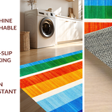 Ultra Soft Area Rug, Non Slip, Stain Resistant, Washable Area Rugs for Living Room, Bedroom, Charming Playful Color Splash(Red)