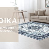 Chic Transitional Symmetrical Design(Blue)