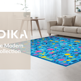 Striking Colorful Symmetrical Design(Blue)