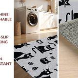 Charming Quirky Feline Art(Black)