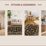 Lively Reversible Cottage Design(Black)