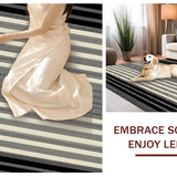 Bold Striped Checkerboard Fusion(Beige)