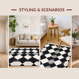 Contemporary Black Checkered Style(Black)