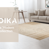 Ultra Soft Area Rug, Non Slip, Stain Resistant, Washable Area Rugs for Living Room, Bedroom, Sleek Minimalist Chic Textures(Beige)