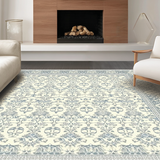 Ultra Soft Area Rug, Non Slip, Stain Resistant, Washable Area Rugs for Living Room, Bedroom, Sleek Geometric Patterns in Grayscale(Beige)