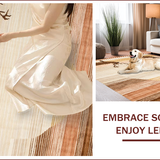 Ultra Soft Area Rug, Non Slip, Stain Resistant, Washable Area Rugs for Living Room, Bedroom, Rustic Earthy Sika Print Elegance(Brown)