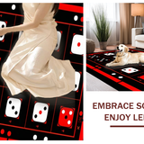 Ultra Soft Area Rug, Non Slip, Stain Resistant, Washable Area Rugs for Living Room, Bedroom, Bold Y2K Inspired Floor Design(Red)
