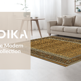 Ultra Soft Area Rug, Non Slip, Stain Resistant, Washable Area Rugs for Living Room, Bedroom, Trendy Urban Safari Inspired Look(Orange)