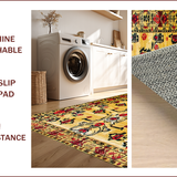 Ultra Soft Area Rug, Non Slip, Stain Resistant, Washable Area Rugs for Living Room, Bedroom, Ethnic Yellow Tiger Aesthetic(Beige)