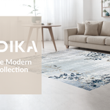 Ultra Soft Area Rug, Non Slip, Stain Resistant, Washable Area Rugs for Living Room, Bedroom, Rustic Textured Diamond Arrangement(Gray)