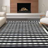 Chic Monochrome Checkerboard Design(Black)