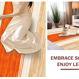 Ultra Soft Area Rug, Non Slip, Stain Resistant, Washable Area Rugs for Living Room, Bedroom, Playful Bold Color Splash Design(Beige)