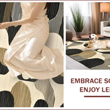 Ultra Soft Area Rug, Non Slip, Stain Resistant, Washable Area Rugs for Living Room, Bedroom, Elegant Rustic Okapi Motif Design(Beige)