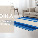 Elegant Textured Wave Motif(Blue)