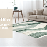 Chic Cream Sage Abstract Motif(Gray)