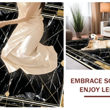 Chic Gold Geometric Motif(Black)