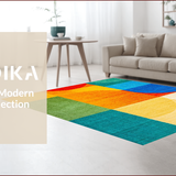 Ultra Soft Area Rug, Non Slip, Stain Resistant, Washable Area Rugs for Living Room, Bedroom, Non-Slip Colorful Entryway Meditation Carpet(Orange)