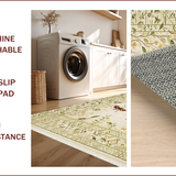 Ultra Soft Area Rug, Non Slip, Stain Resistant, Washable Area Rugs for Living Room, Bedroom, Nature-Inspired Insect Print Area Rug for Living Room(Beige)