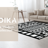 Ultra Soft Area Rug, Non Slip, Stain Resistant, Washable Area Rugs for Living Room, Bedroom, Artistic Bold Animal Print Appeal(Black)
