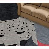 Ultra Soft Area Rug, Non Slip, Stain Resistant, Washable Area Rugs for Living Room, Bedroom, Elegant Sleek Monochrome Print(Gray)