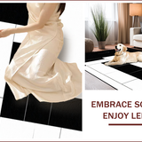 Ultra Soft Area Rug, Non Slip, Stain Resistant, Washable Area Rugs for Living Room, Bedroom, Elegant Black and White Pattern(Black)