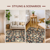 Cozy Rustic Floral Medley(Black)
