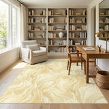 Swirl Beige Abstract Swirl Area Rug