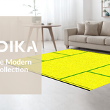 Ultra Soft Area Rug, Non Slip, Stain Resistant, Washable Area Rugs for Living Room, Bedroom, Cute Cheerful Banana Design(Yellow)