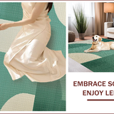 Ultra Soft Area Rug, Non Slip, Stain Resistant, Washable Area Rugs for Living Room, Bedroom, Contemporary Sage Green Bedroom Rug for Minimal Living(Green)