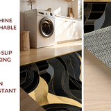 Elegant Abstract Marble Inspired Motif(Black)