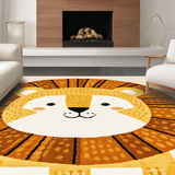 Ultra Soft Area Rug, Non Slip, Stain Resistant, Washable Area Rugs for Living Room, Bedroom, Soft Earthy Toned Safari Style(Brown)