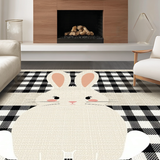 Contemporary Black and Beige Contrast(Beige)