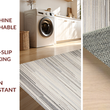 Ultra Soft Area Rug, Non Slip, Stain Resistant, Washable Area Rugs for Living Room, Bedroom, Modern Cozy Earthy Aesthetic(Gray)