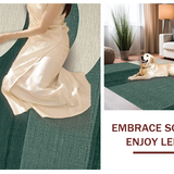 Contemporary Green Curvilinear Artwork(Green)