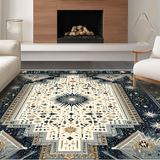 Ultra Soft Area Rug, Non Slip, Stain Resistant, Washable Area Rugs for Living Room, Bedroom, Whimsical Lunar Harmony Pattern(Beige)