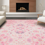 Ultra Soft Area Rug, Non Slip, Stain Resistant, Washable Area Rugs for Living Room, Bedroom, Delicate Soft Pink Abstract(Pink)