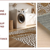 Ultra Soft Area Rug, Non Slip, Stain Resistant, Washable Area Rugs for Living Room, Bedroom, Non-Slip Leopard Print Living Room(Brown)