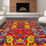 Eclectic Multicolor Ethnic(Red)