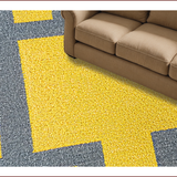 Ultra Soft Area Rug, Non Slip, Stain Resistant, Washable Area Rugs for Living Room, Bedroom, Vintage Distressed Printed(Yellow)