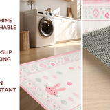 Cozy Colorful Egg and Bunny Theme(White)