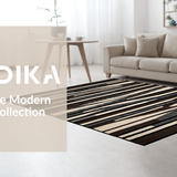 Ultra Soft Area Rug, Non Slip, Stain Resistant, Washable Area Rugs for Living Room, Bedroom, Stylish Modernist Zebra Aesthetic(Brown)