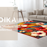 Striking Colorful Abstract Design(Red)