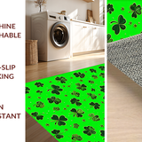 Cheerful Spring Themed Coir Mat(Green)