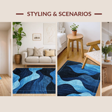 Modern Vibrant Linear Flow(Blue)