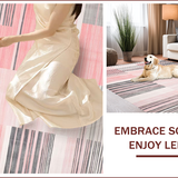 Trendy Textured Modern Stripes(Pink)
