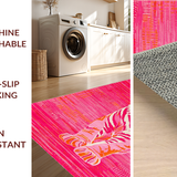Ultra Soft Area Rug, Non Slip, Stain Resistant, Washable Area Rugs for Living Room, Bedroom, Artful Pink Tiger Design(Pink)