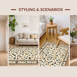 Ultra Soft Area Rug, Non Slip, Stain Resistant, Washable Area Rugs for Living Room, Bedroom, Vibrant Playful Pet Friendly Look(Beige)
