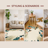 Delicate Floral and Wildlife Blend(Beige)