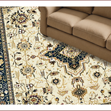 Ultra Soft Area Rug, Non Slip, Stain Resistant, Washable Area Rugs for Living Room, Bedroom, Rustic Neutral Earthy Motif(Ivory)